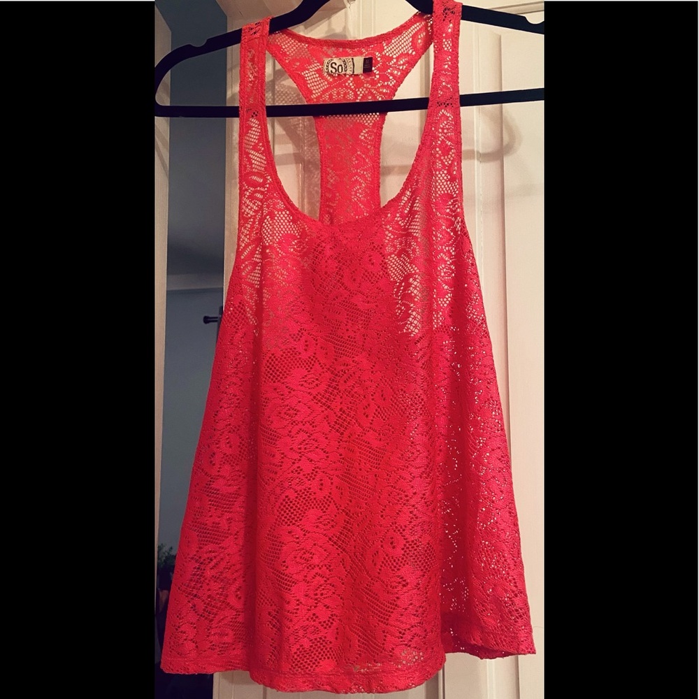 SO Lace tank top
